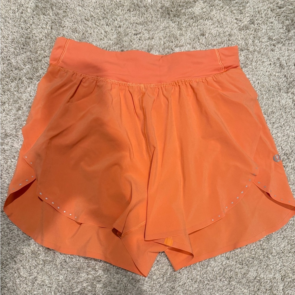 lululemon athletica Orange Athletic Shorts